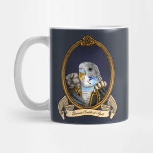 Renaissance Bird - Baroness Cordelia de Azule (A Blue Budgie) Mug